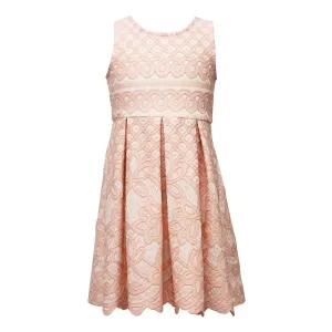 Girls Bonded Lace Skater Dress