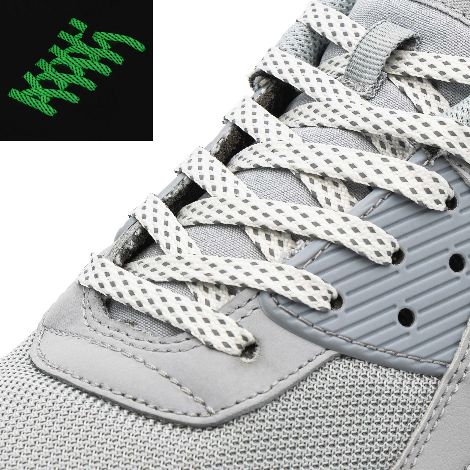 Glow In The Dark - Reflective Flat Laces 2.0