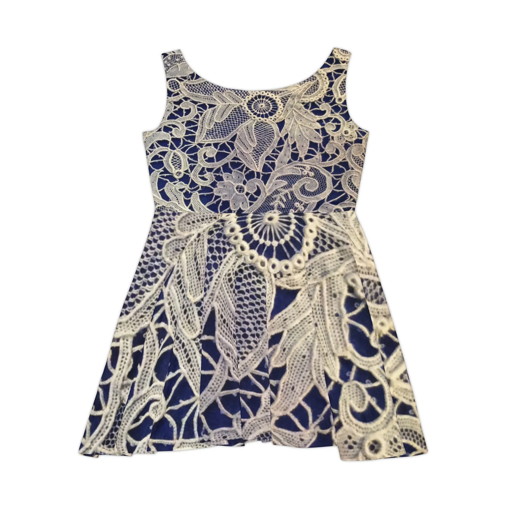 Golden and Blue - Inovax Women's Skater Dress
