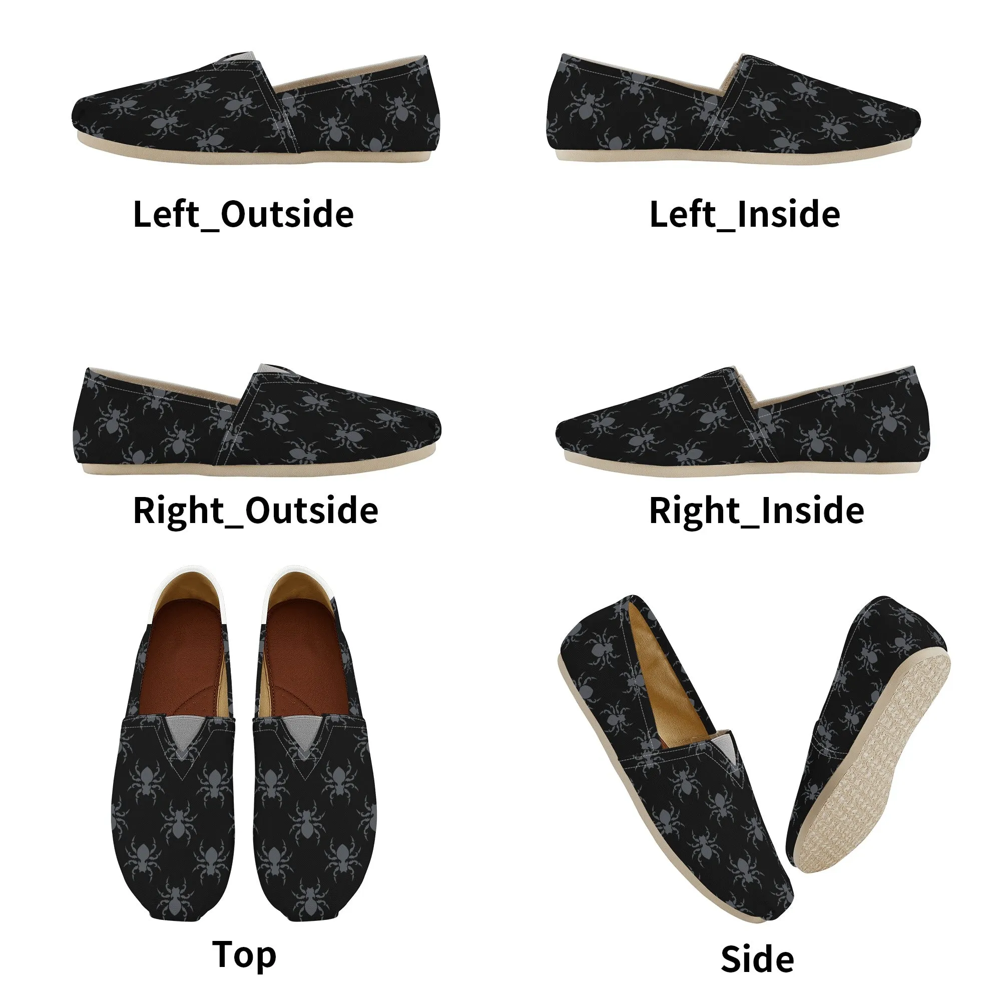 Gothic Spiders Casual Shoes