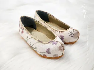 Graceful Floral Baby Girl Hanbok Shoes
