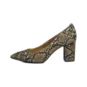H&M High-Heel Shoes Leather Gold Colour For Women