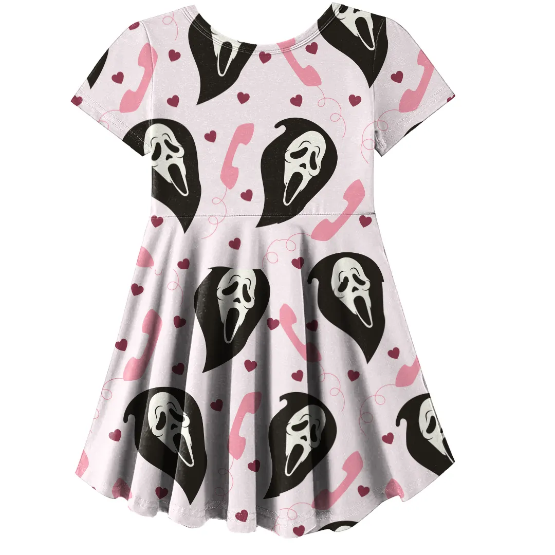 Heart Phone Skater Dress