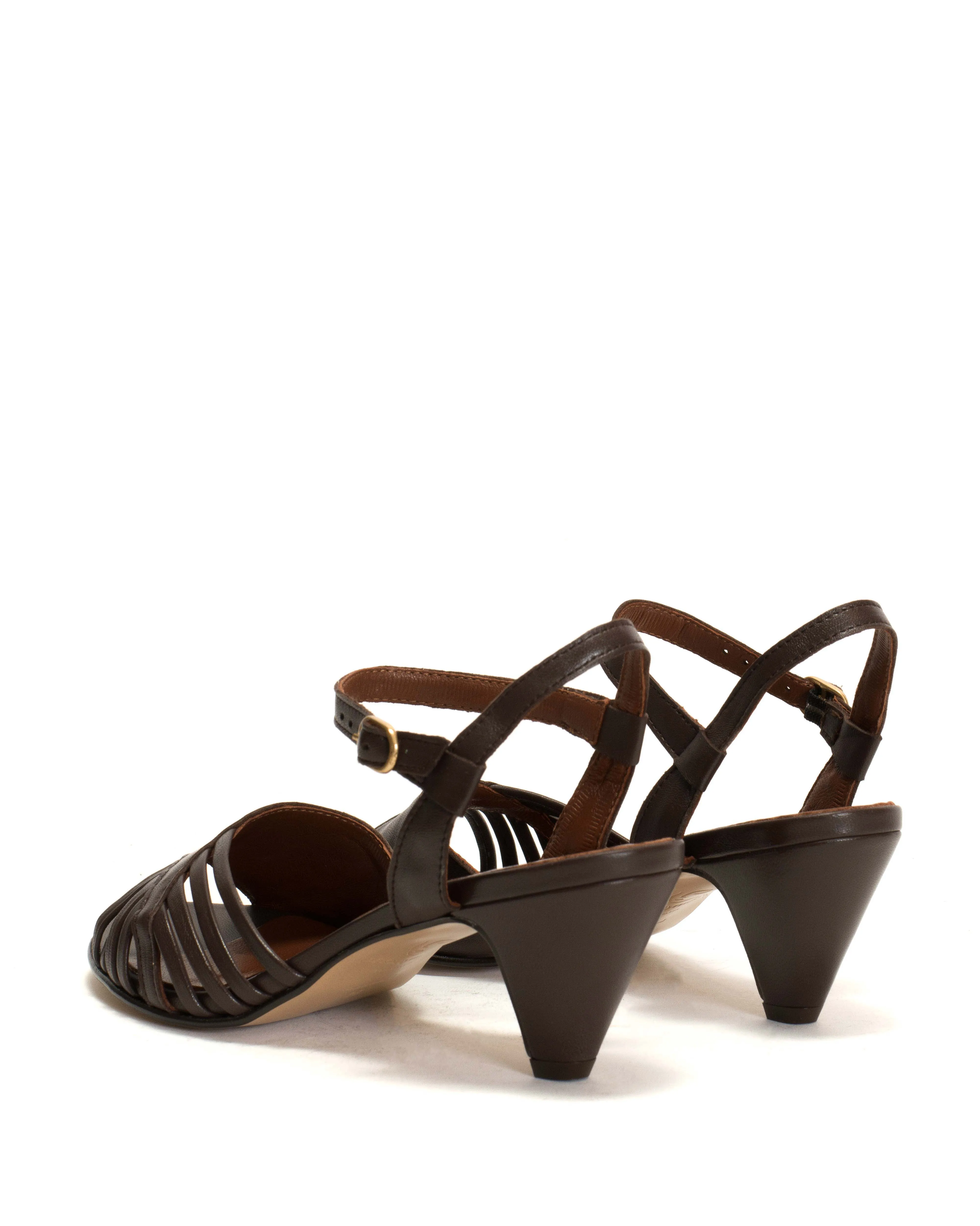Hermine Silky lamb Coffee brown