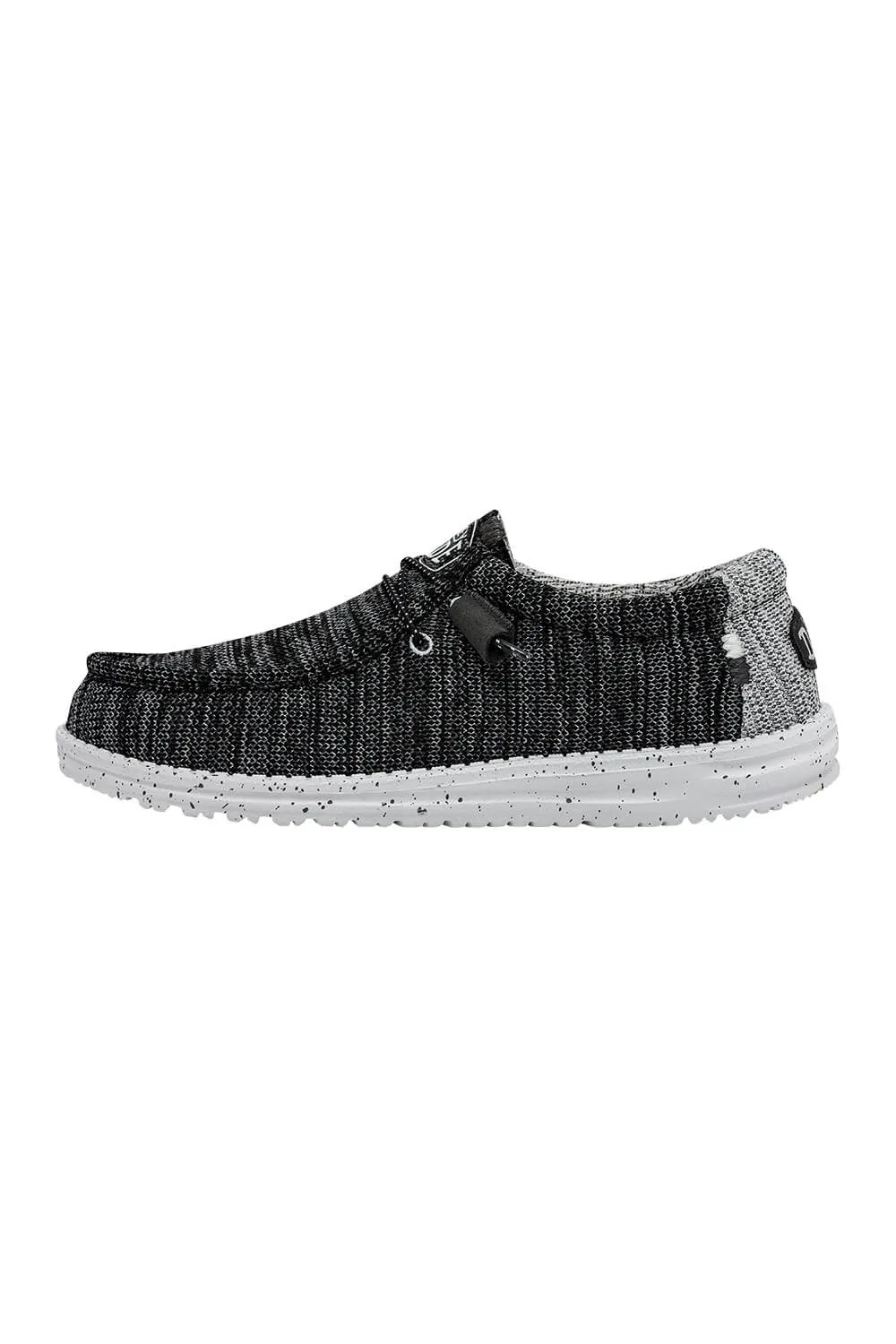 HEYDUDE Men’s Wally Stretch Mix Shoes in Meteorite | 40025-0XI