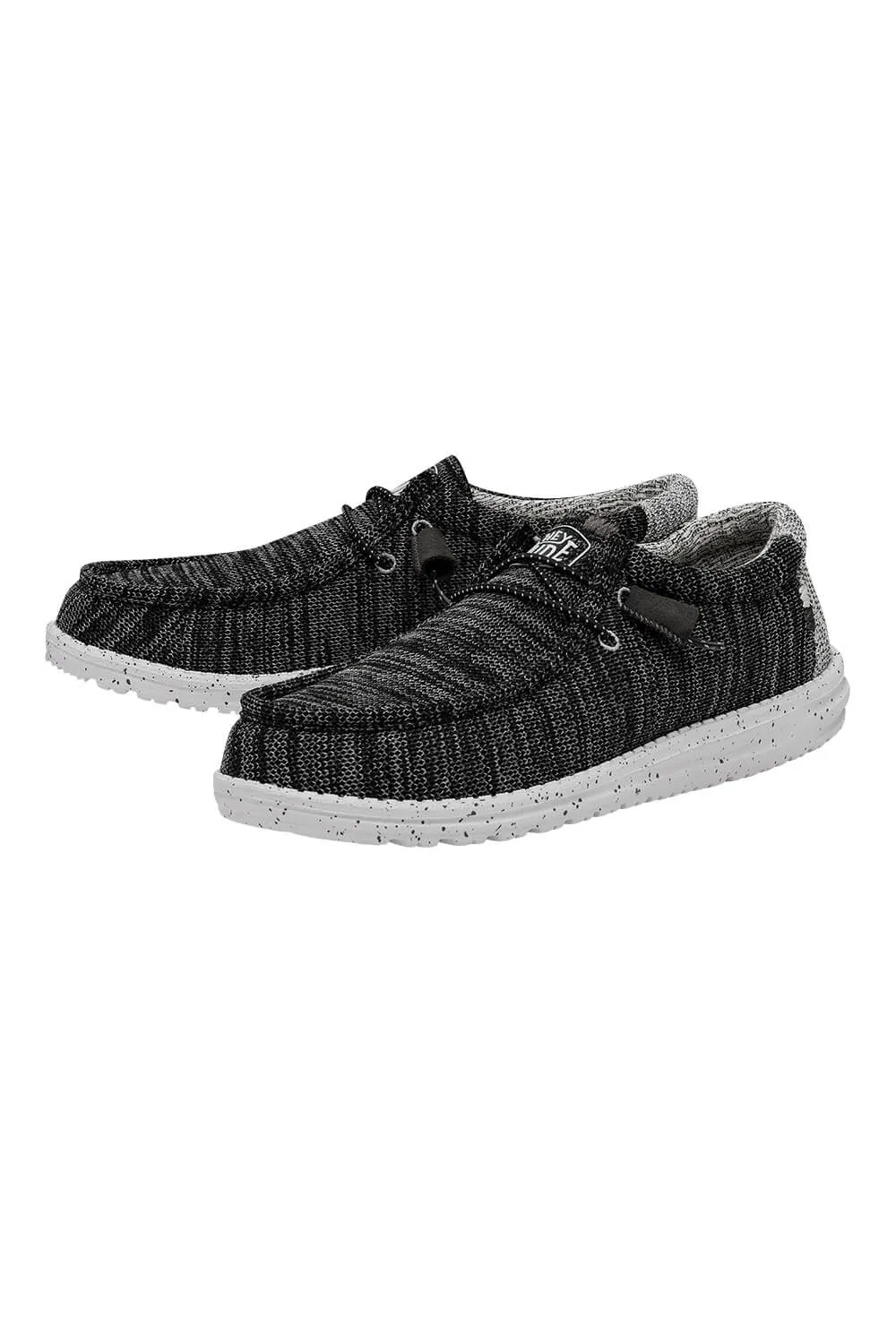 HEYDUDE Men’s Wally Stretch Mix Shoes in Meteorite | 40025-0XI