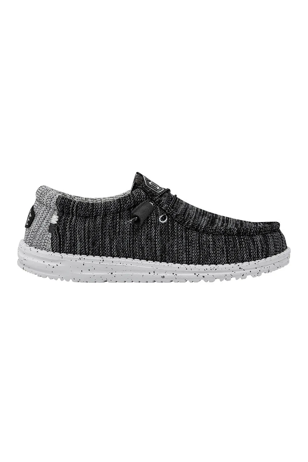 HEYDUDE Men’s Wally Stretch Mix Shoes in Meteorite | 40025-0XI