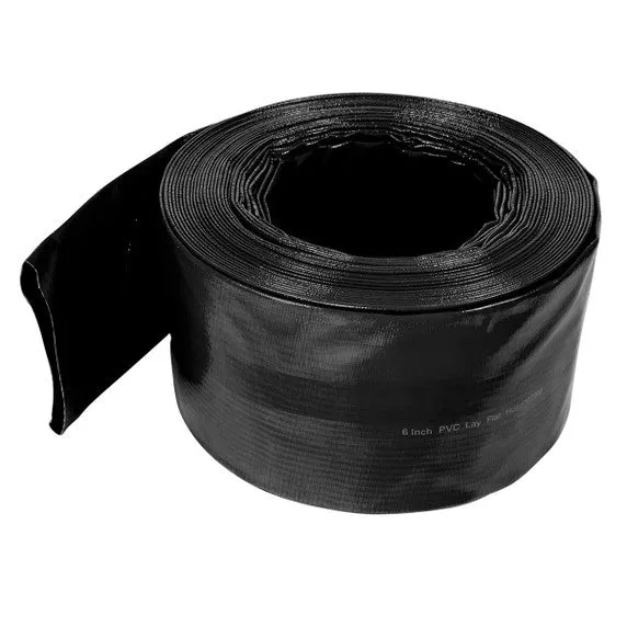 Higdon Warthog Industrial Hose | Diameter 6" | Length 100' | Heavy-Duty Materials