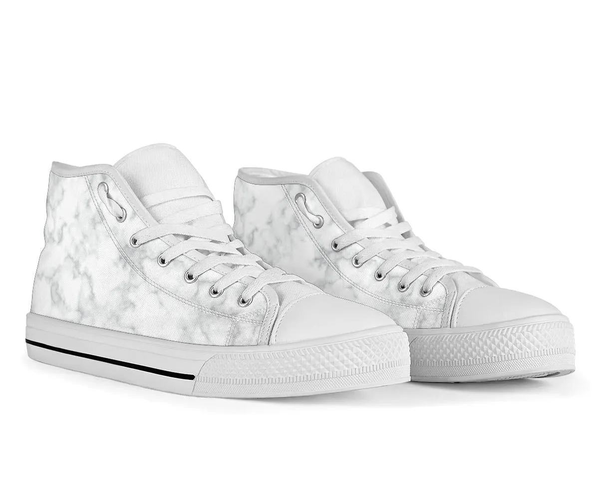 High Top Sneakers - Marble Print #101 | Custom Canvas Shoes, Customized Birthday Gift Idea, Cool Unique, 90s Hip Hop, Back to School, Travel