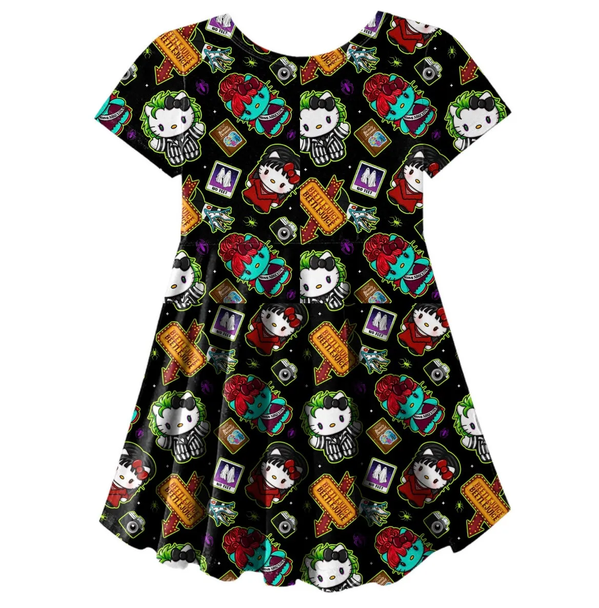 HK DayO Black Skater Dress