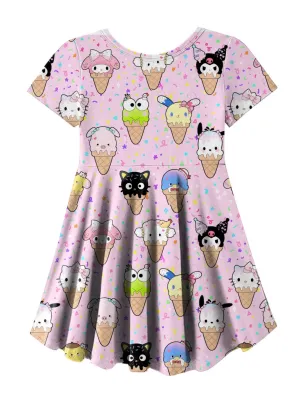 HK Icecream Pink Dress