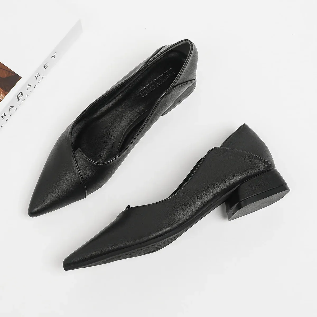 Hnzxzm Slip On Shoes Casual Heels Branded Pumps Shallow Mouth Sandals Ladies Mary Jane 2024 Pointed Wedge Lace-Up Slip-On Comfortable 