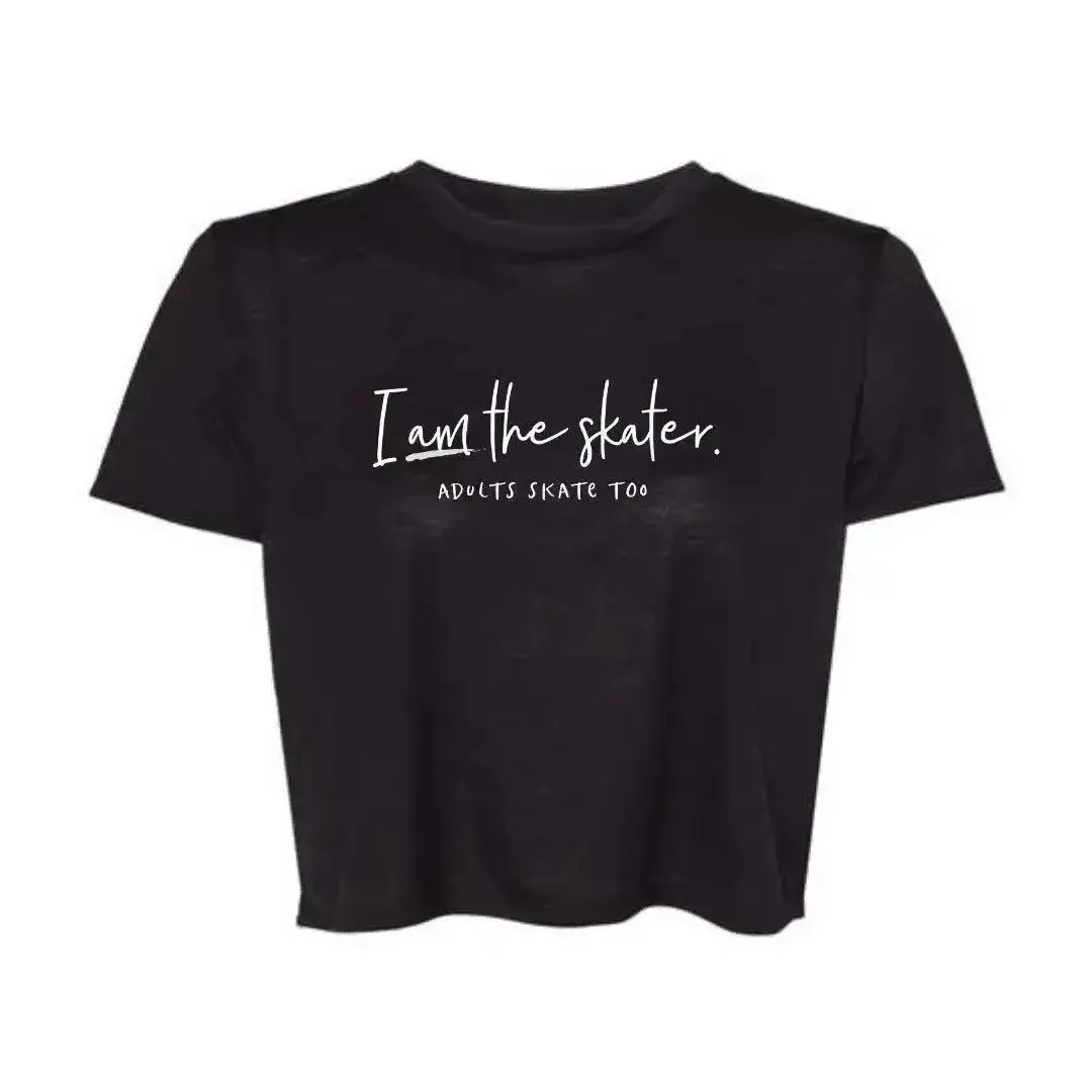I Am The Skater Flowy Crop Tee