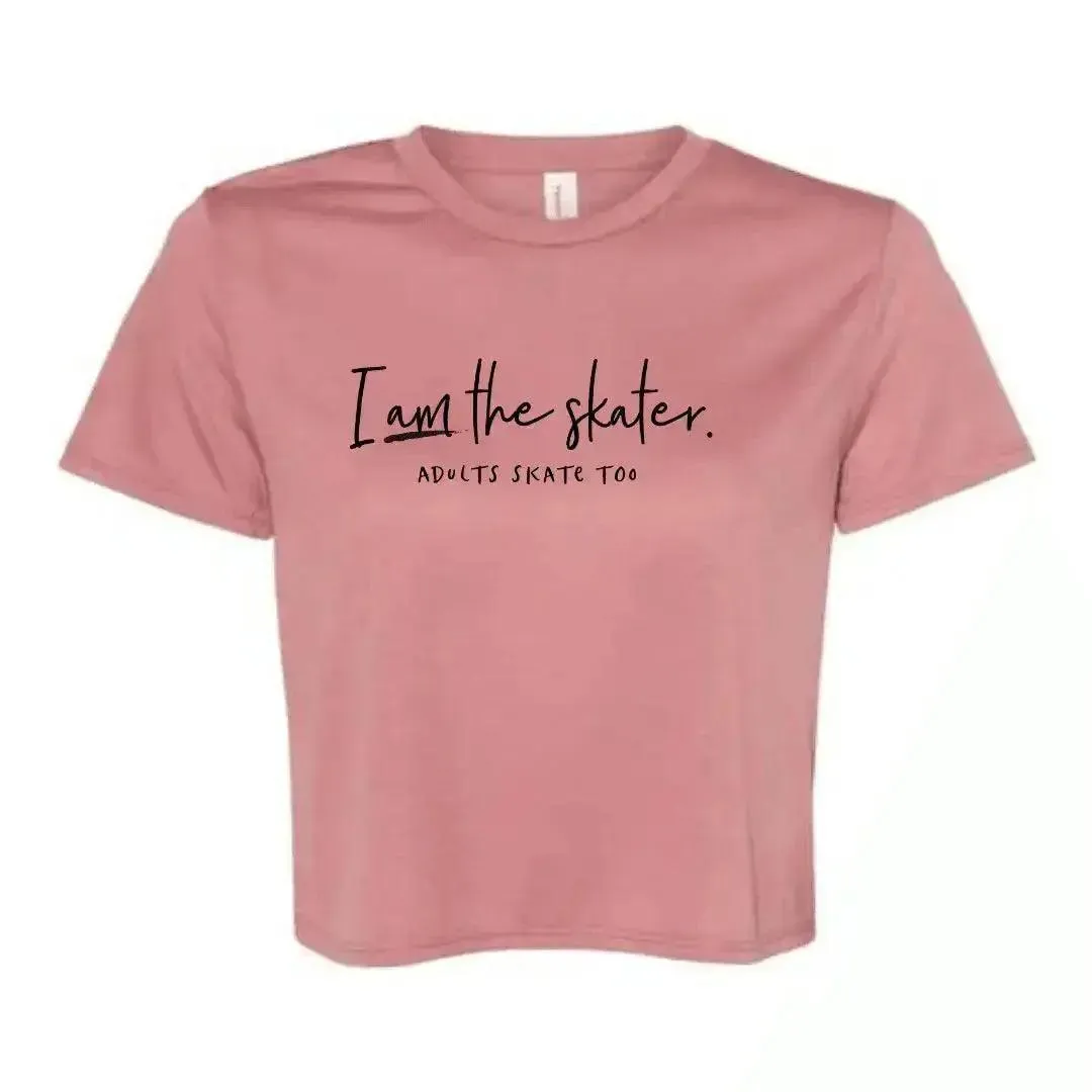 I Am The Skater Flowy Crop Tee