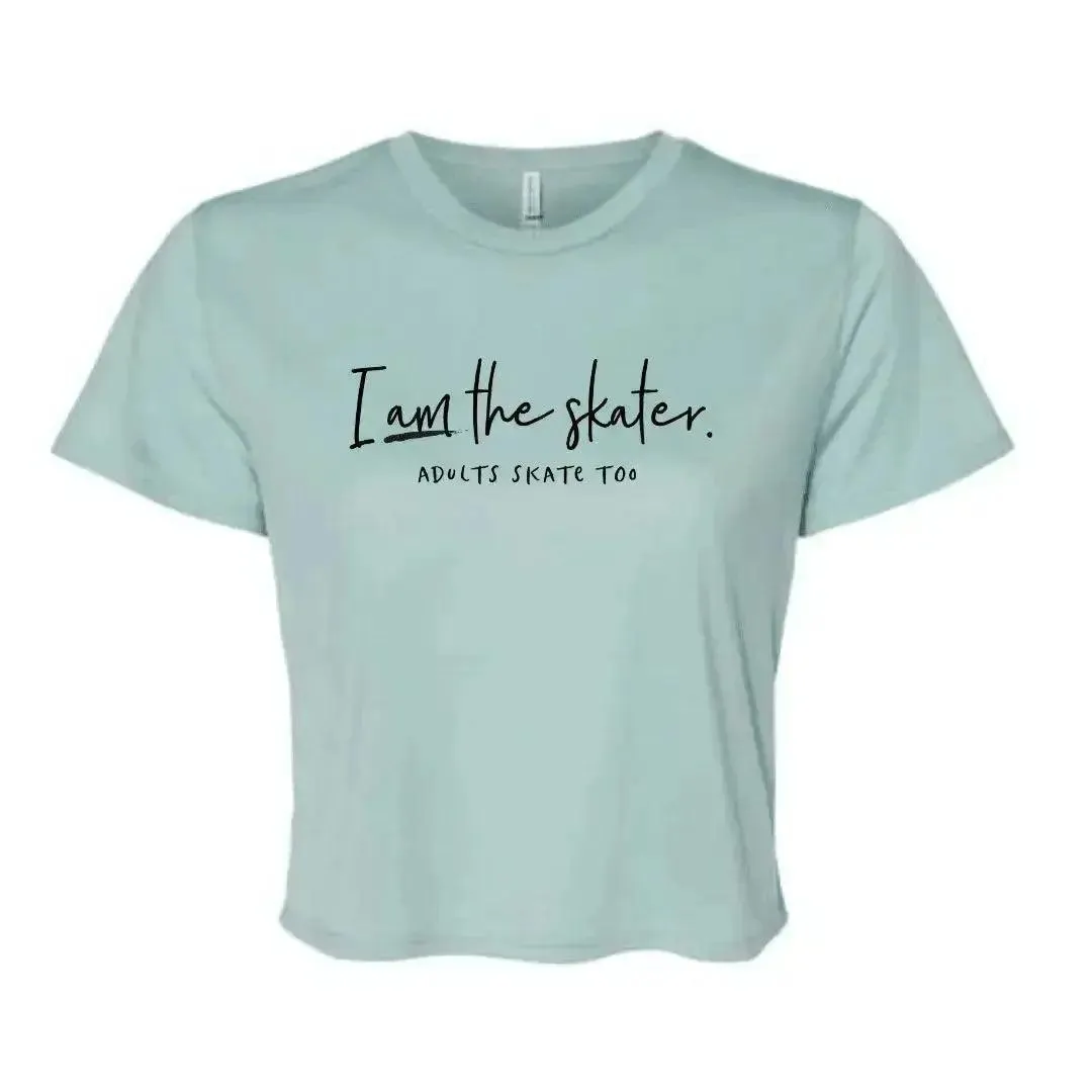 I Am The Skater Flowy Crop Tee