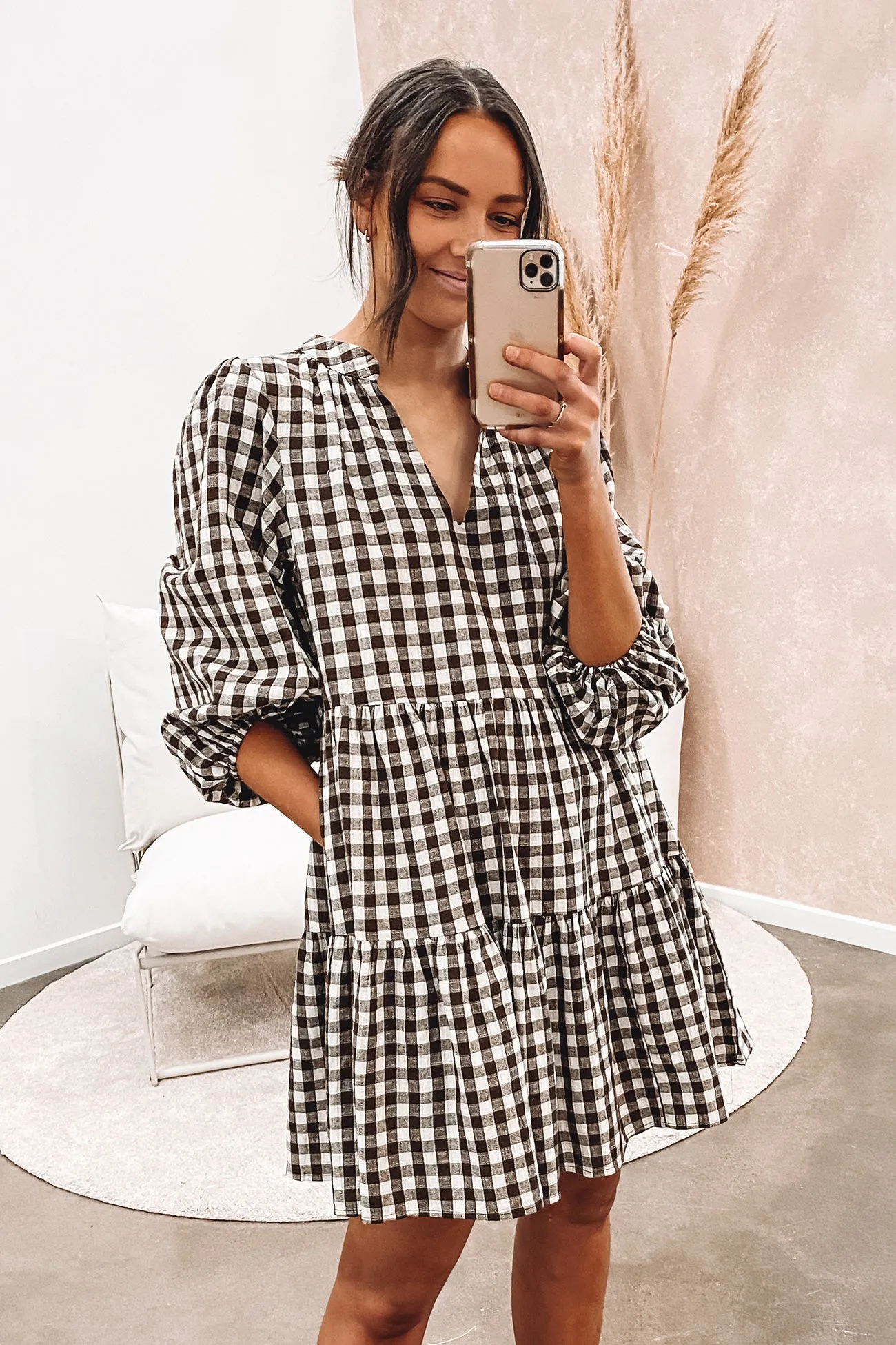 Karter Mini Dress Brown