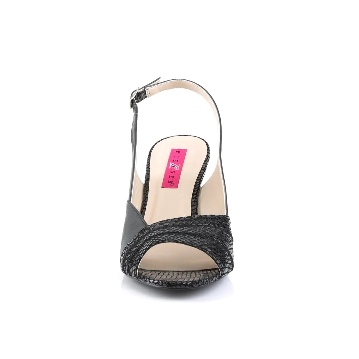 KIMBERLY-01SP Black Faux Leather