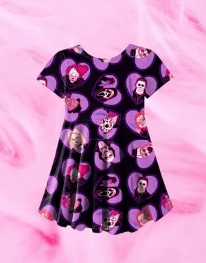 K!ller Icons (Purple) Skater Dress