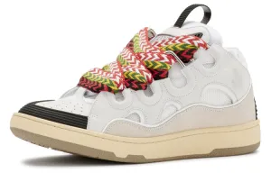 Lanvin Leather Curb White Black Elastic (Women)