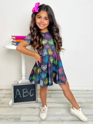 Loves To Learn Electric Hearts Dress