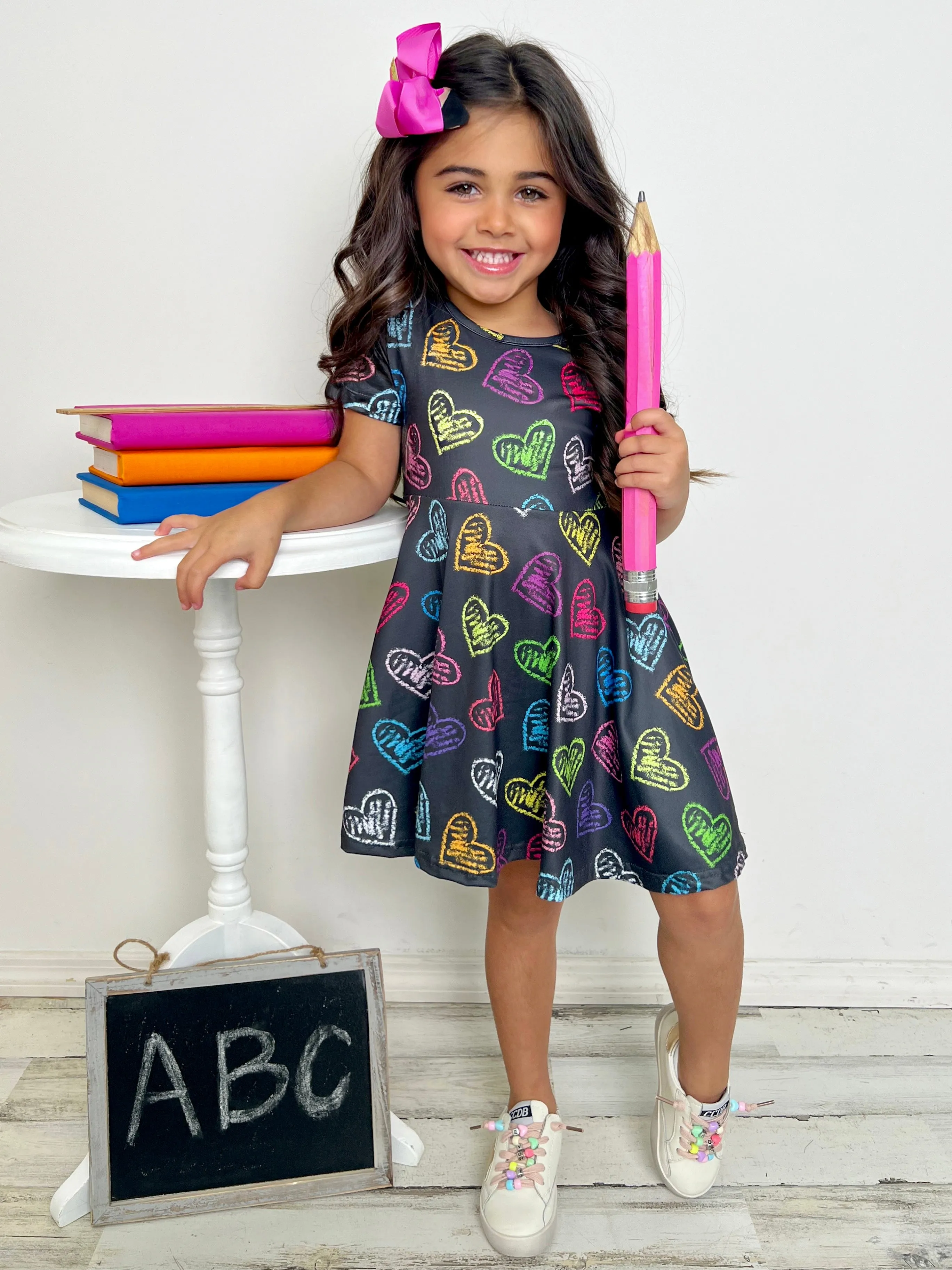 Loves To Learn Electric Hearts Dress