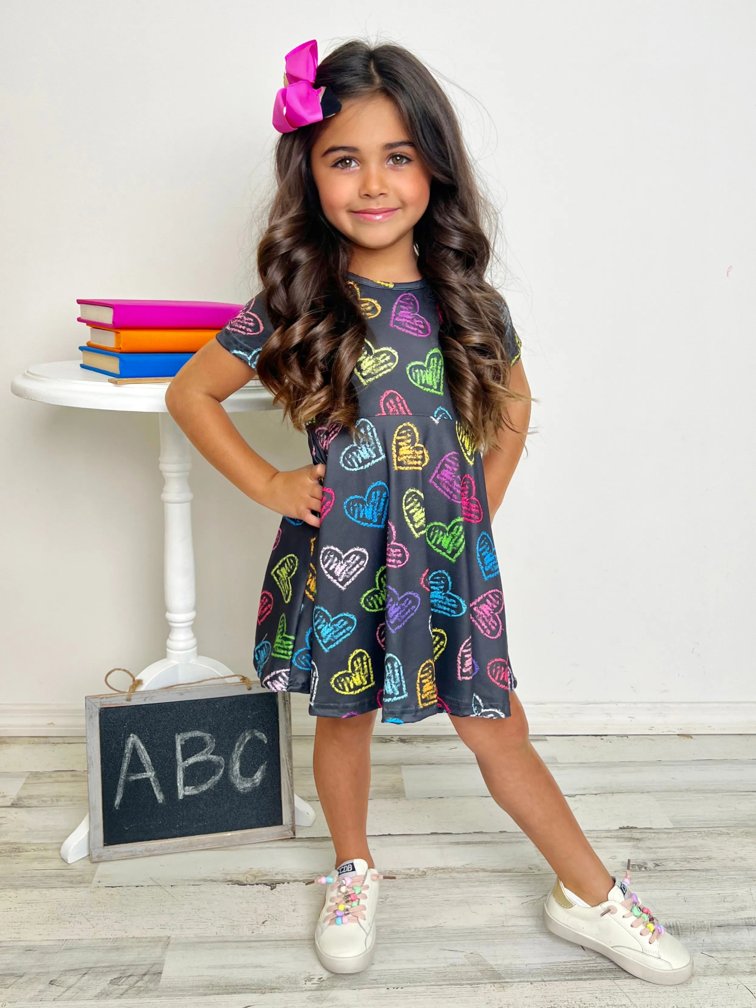 Loves To Learn Electric Hearts Dress
