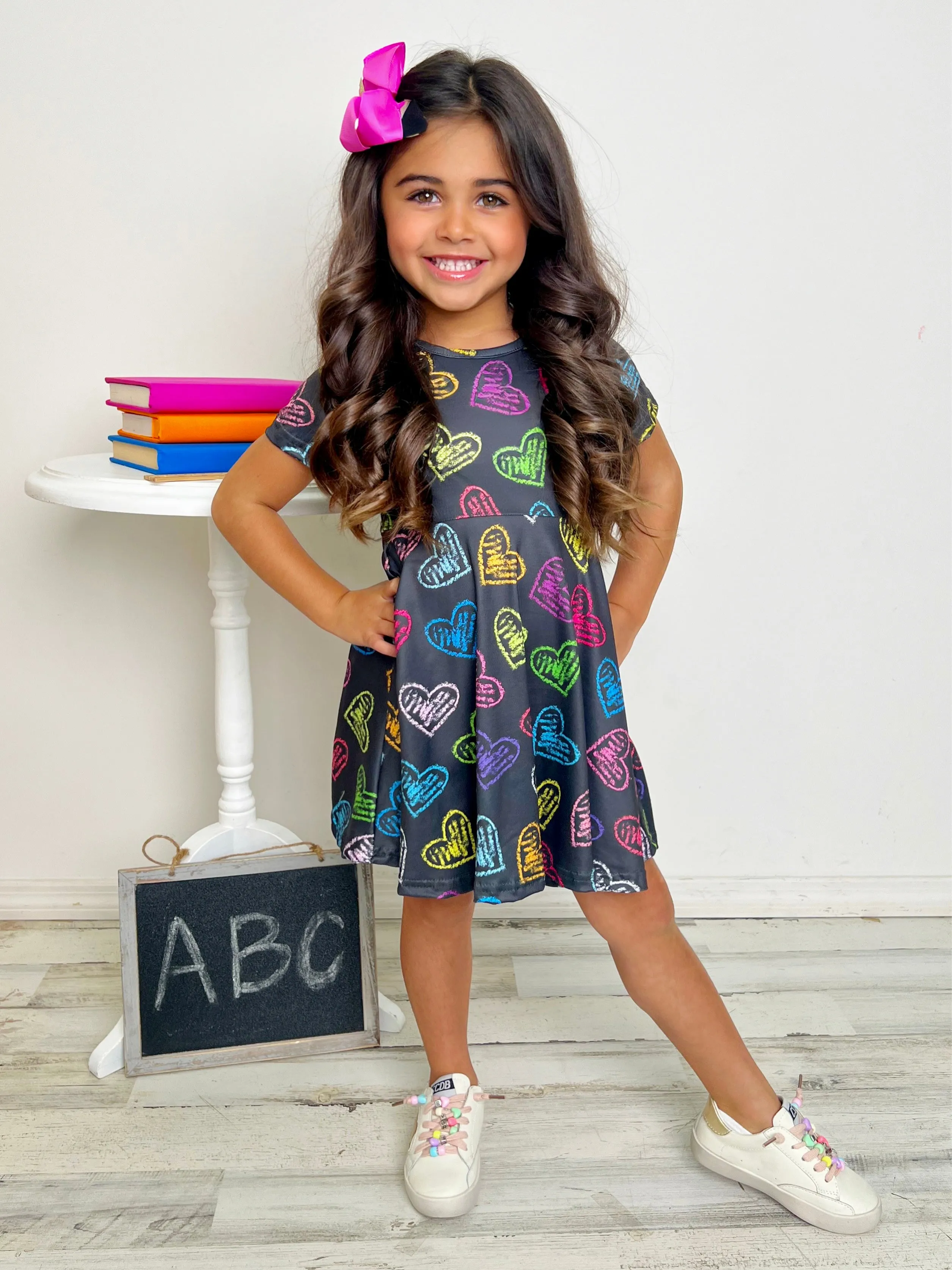 Loves To Learn Electric Hearts Dress