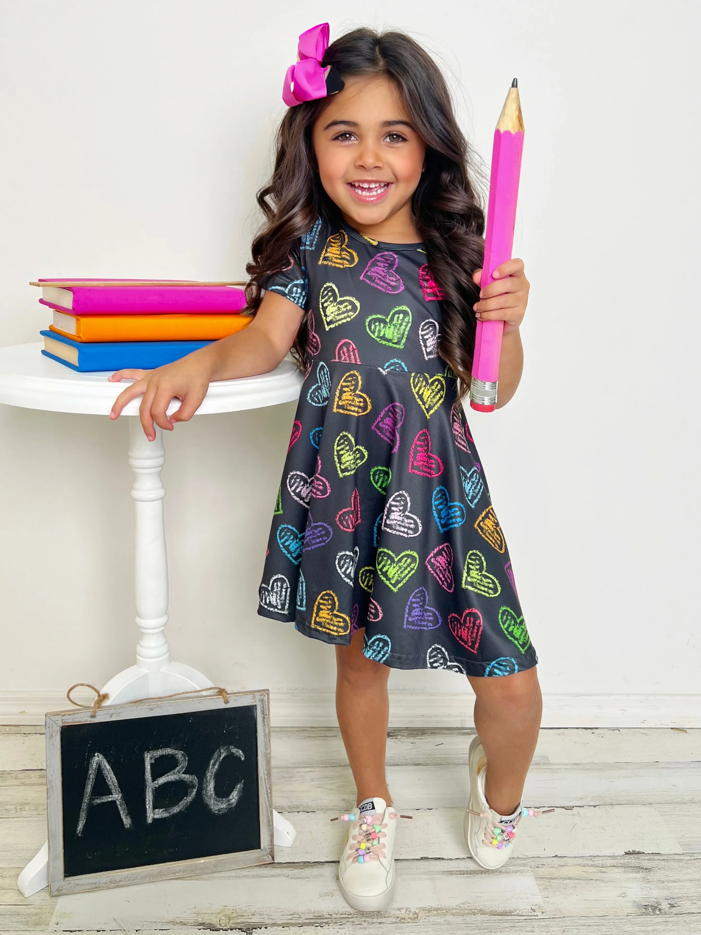 Loves To Learn Electric Hearts Dress