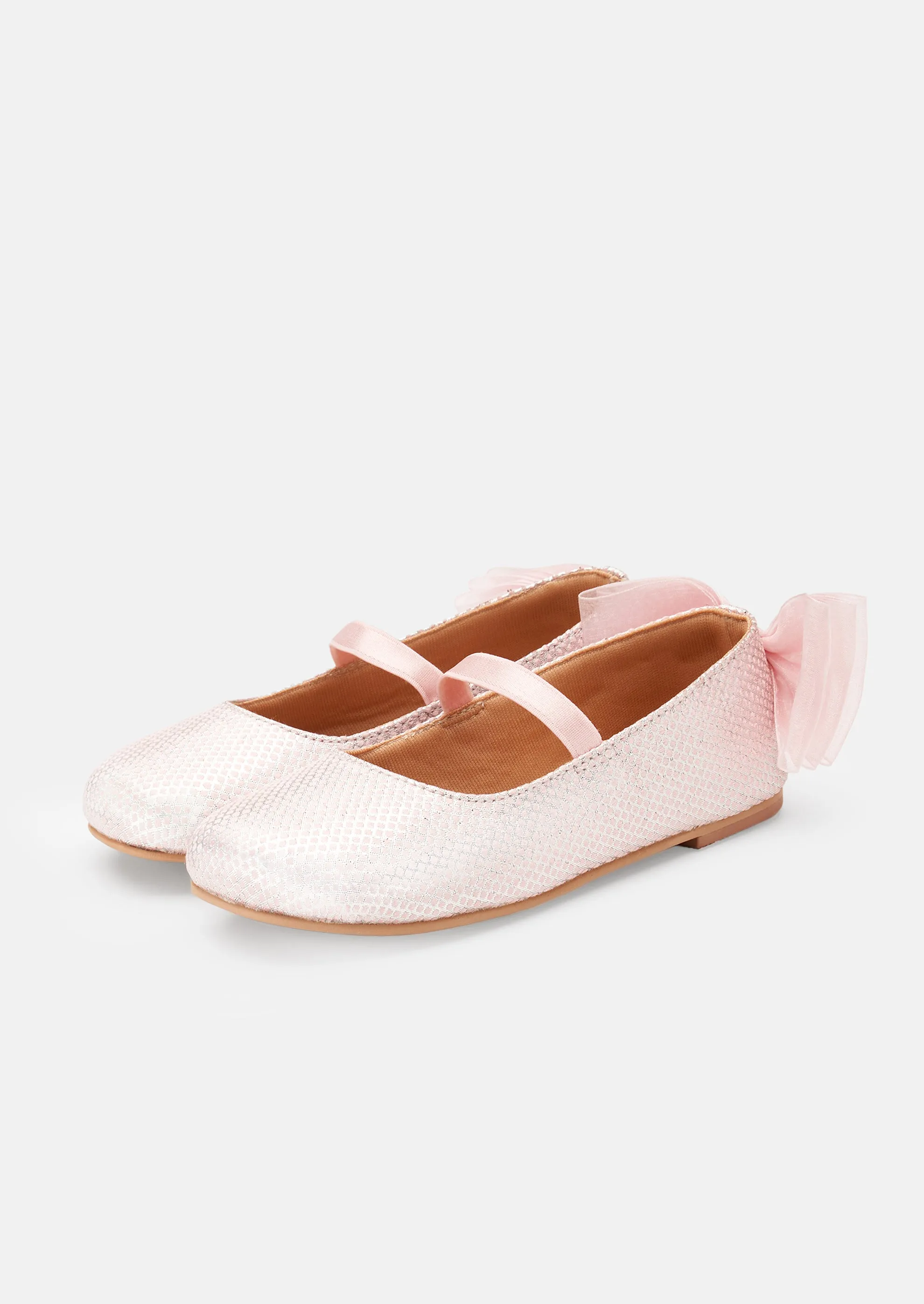 Mary Jane Pink Bow Shoes