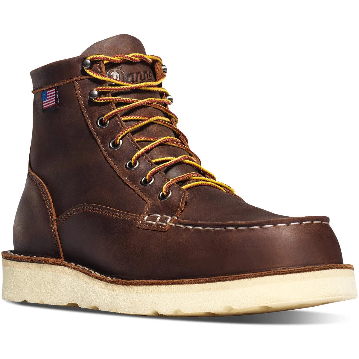 Men's 6" Bull Run Soft Toe Boots - Brown