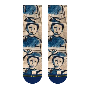 Merge4 Neil Blender Science Book Crew Socks