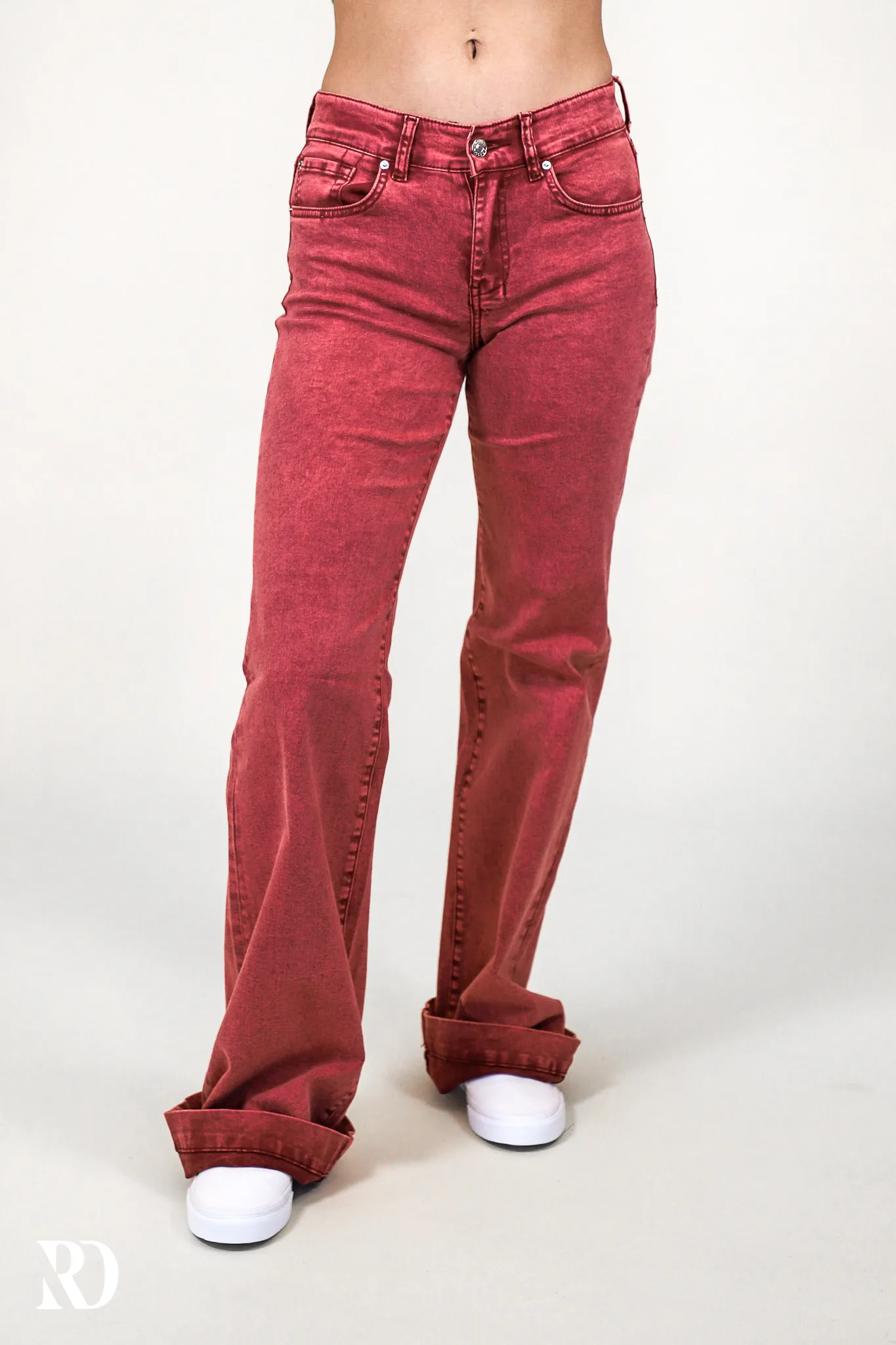 MERLOT SIGNATURE TROUSER DENIM