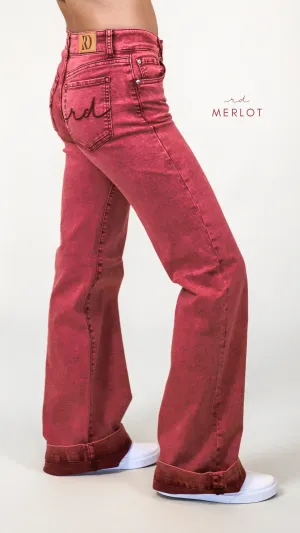 MERLOT SIGNATURE TROUSER DENIM