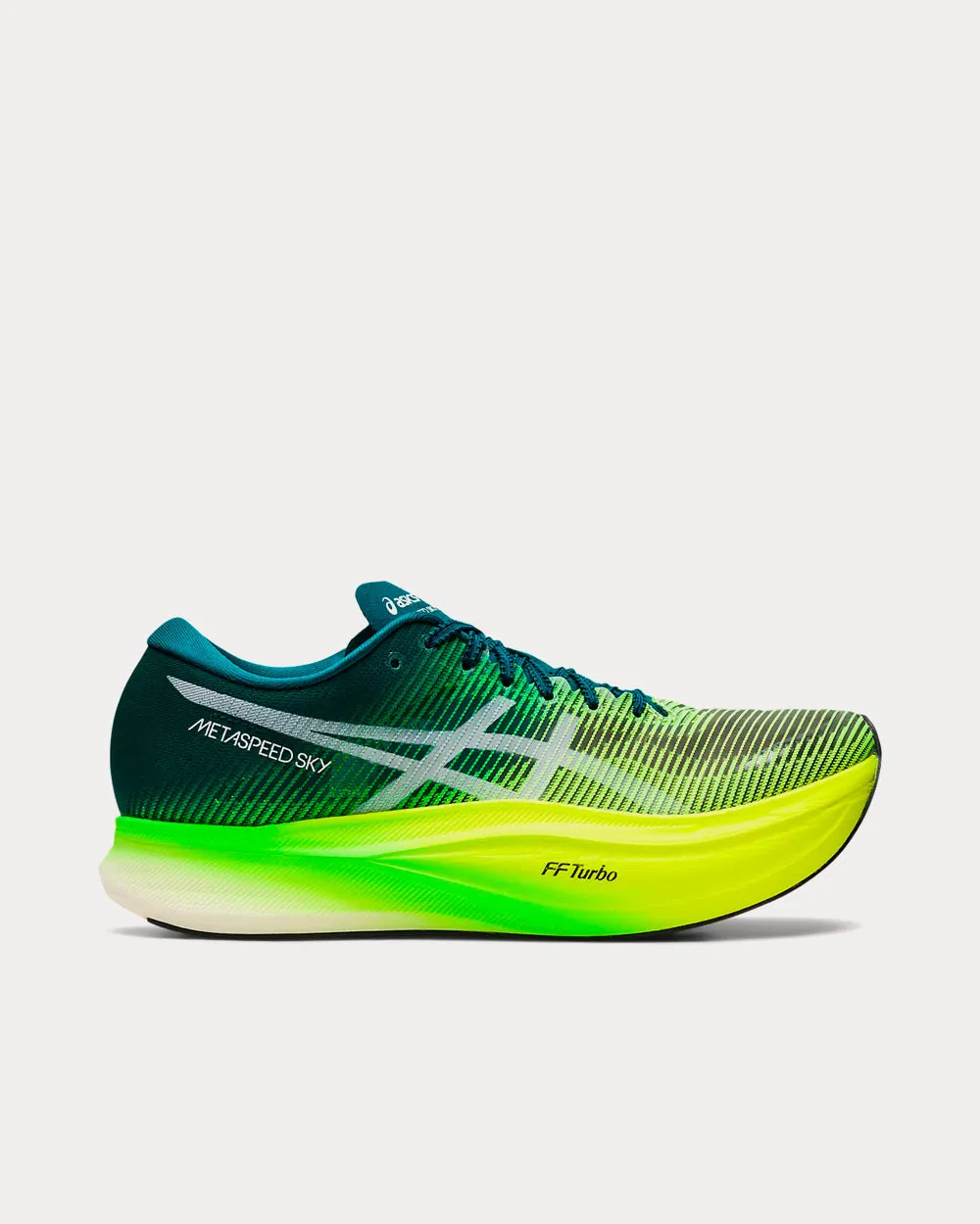Metaspeed Sky  Velvet Pine / Safety Yellow Running Shoes