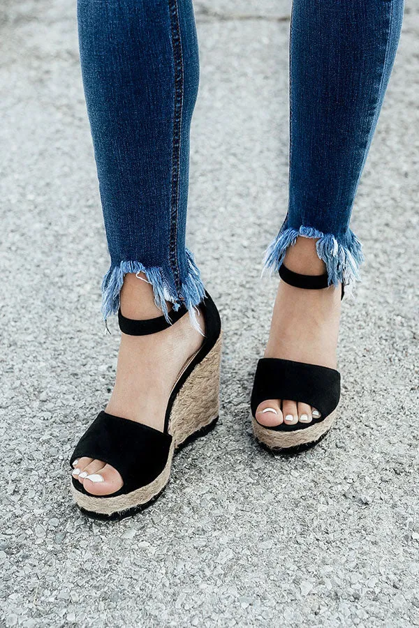 Miami Beach Wedge in Black