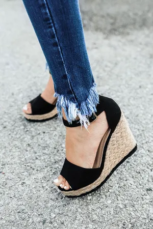 Miami Beach Wedge in Black