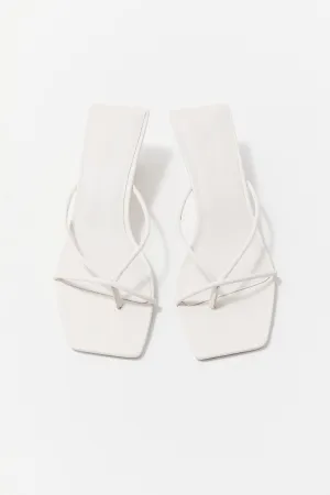Minimal Low Wedge - White