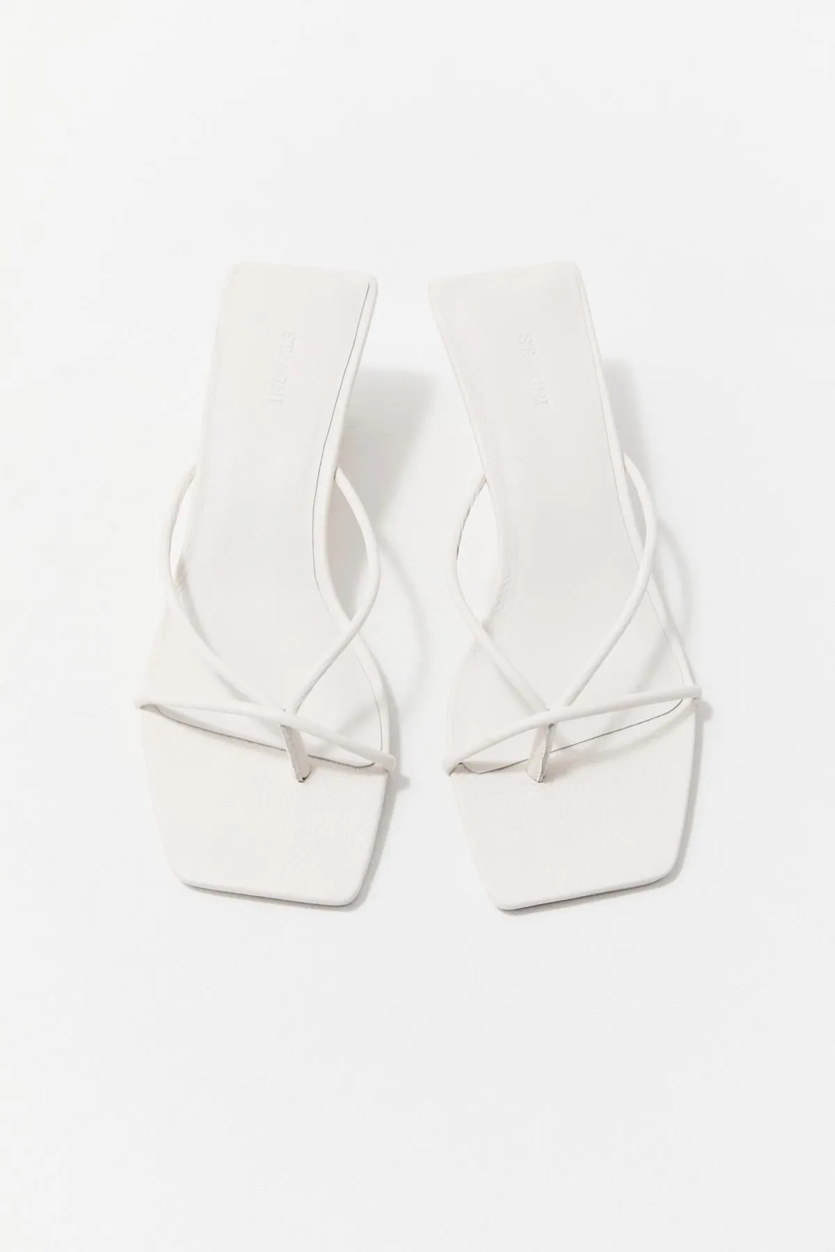 Minimal Low Wedge - White