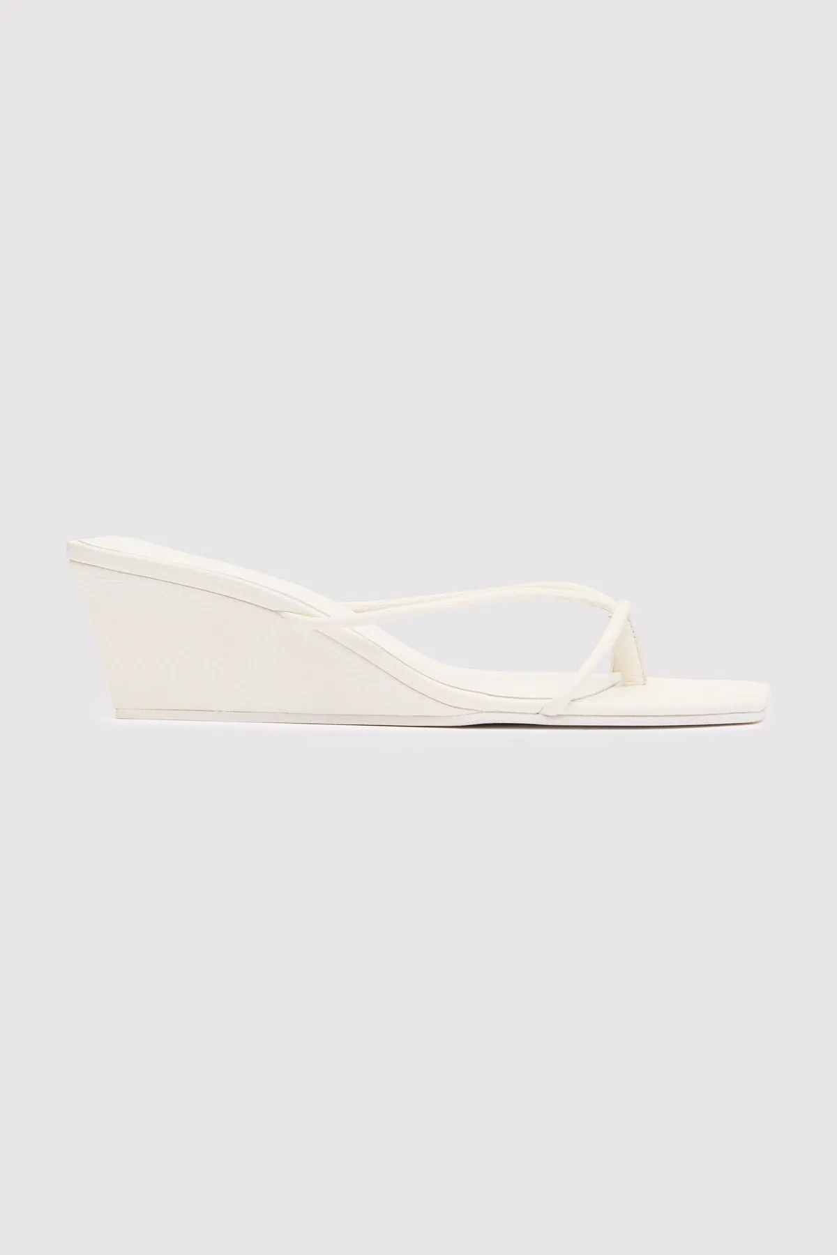 Minimal Low Wedge - White