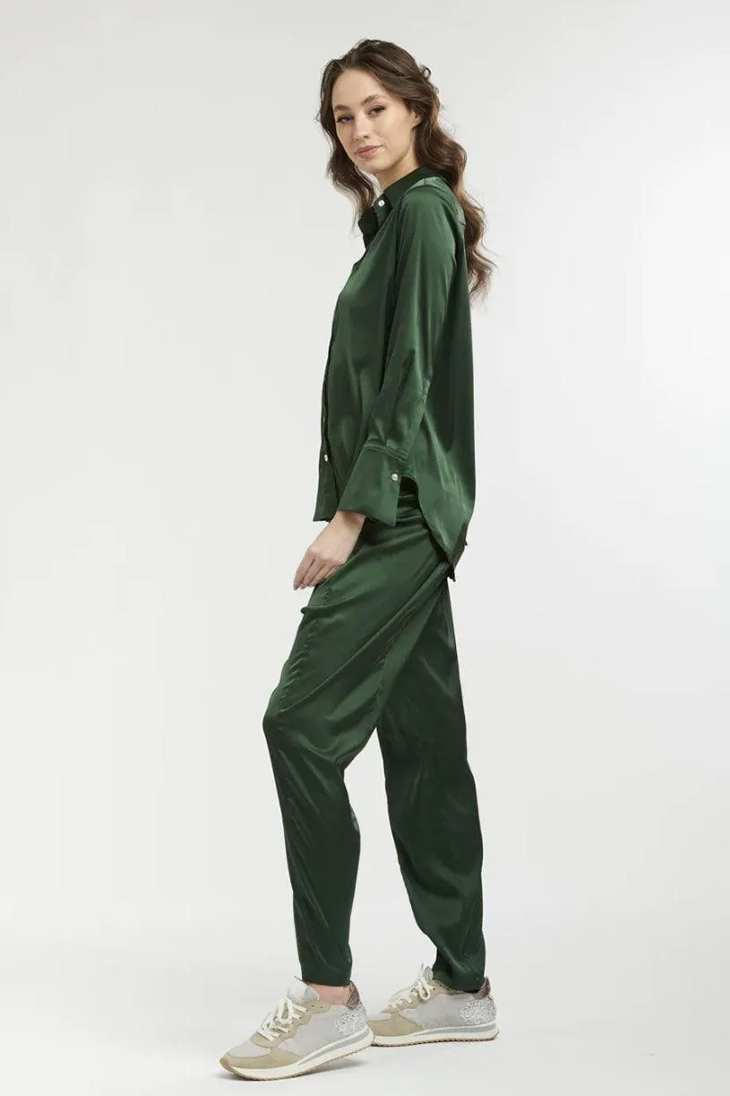 New Satin Jogger | Khaki