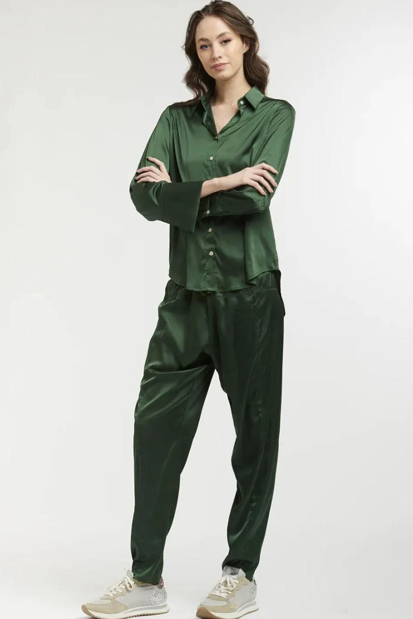 New Satin Jogger | Khaki