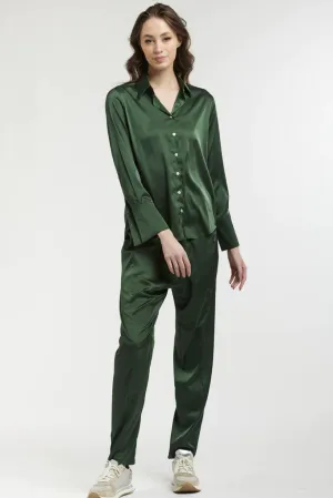 New Satin Jogger | Khaki