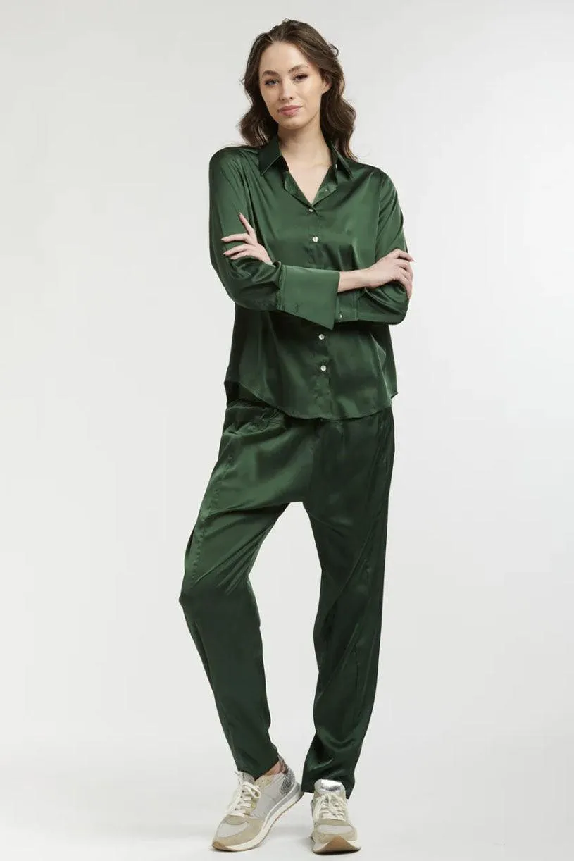 New Satin Jogger | Khaki