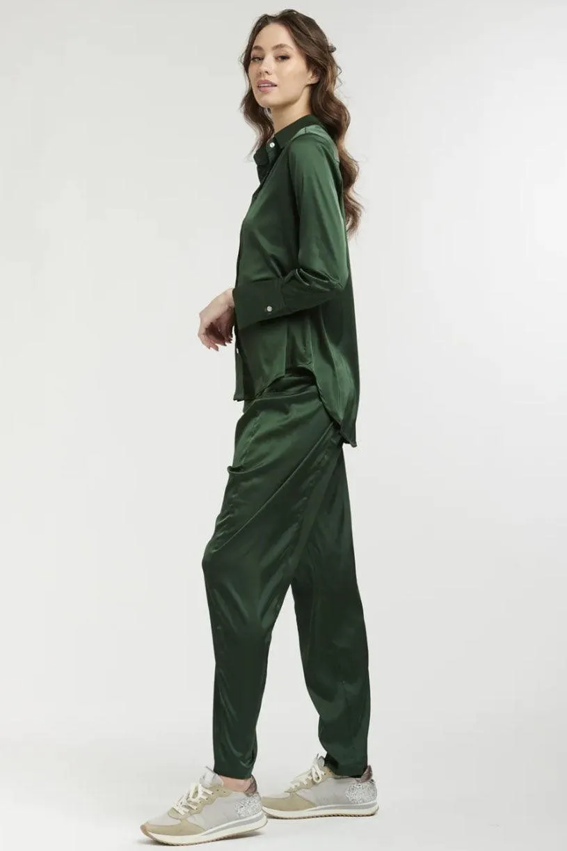 New Satin Jogger | Khaki