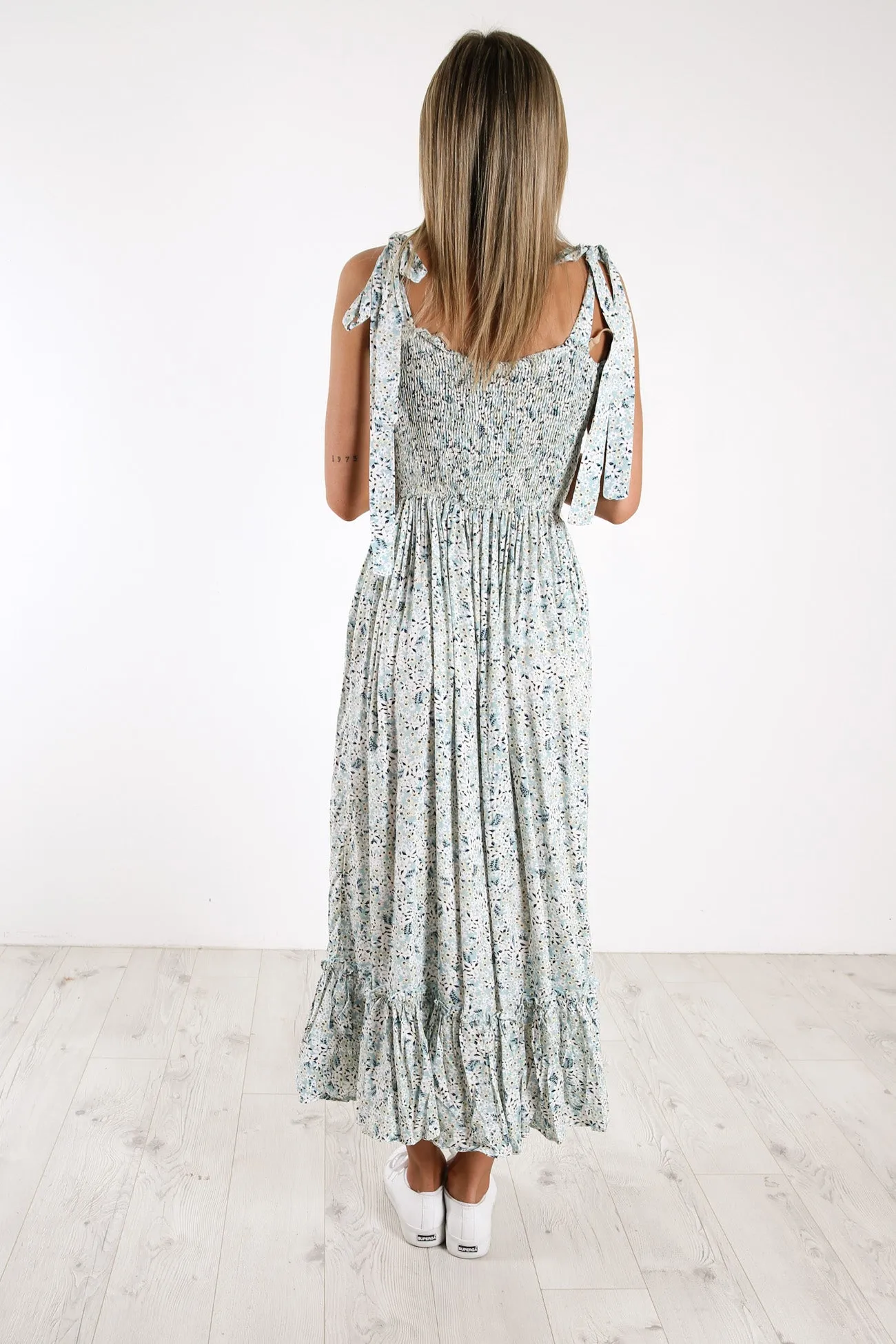 Nicola Dress Blue Floral