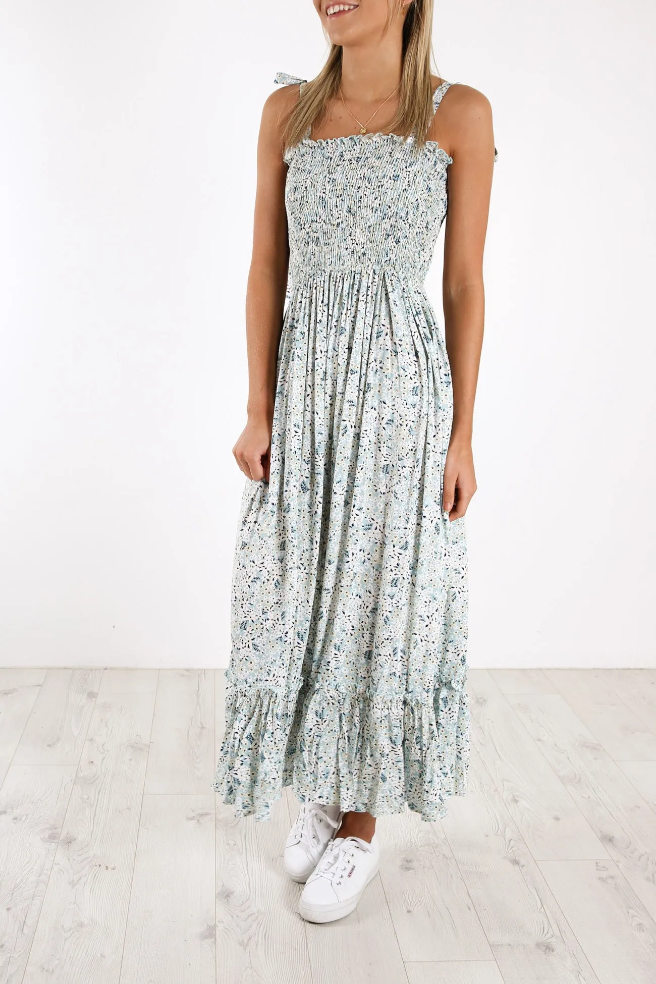 Nicola Dress Blue Floral