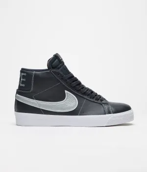 Nike SB Blazer Mid Shoes - Blackened Blue / Wolf Grey - Blackened Blue