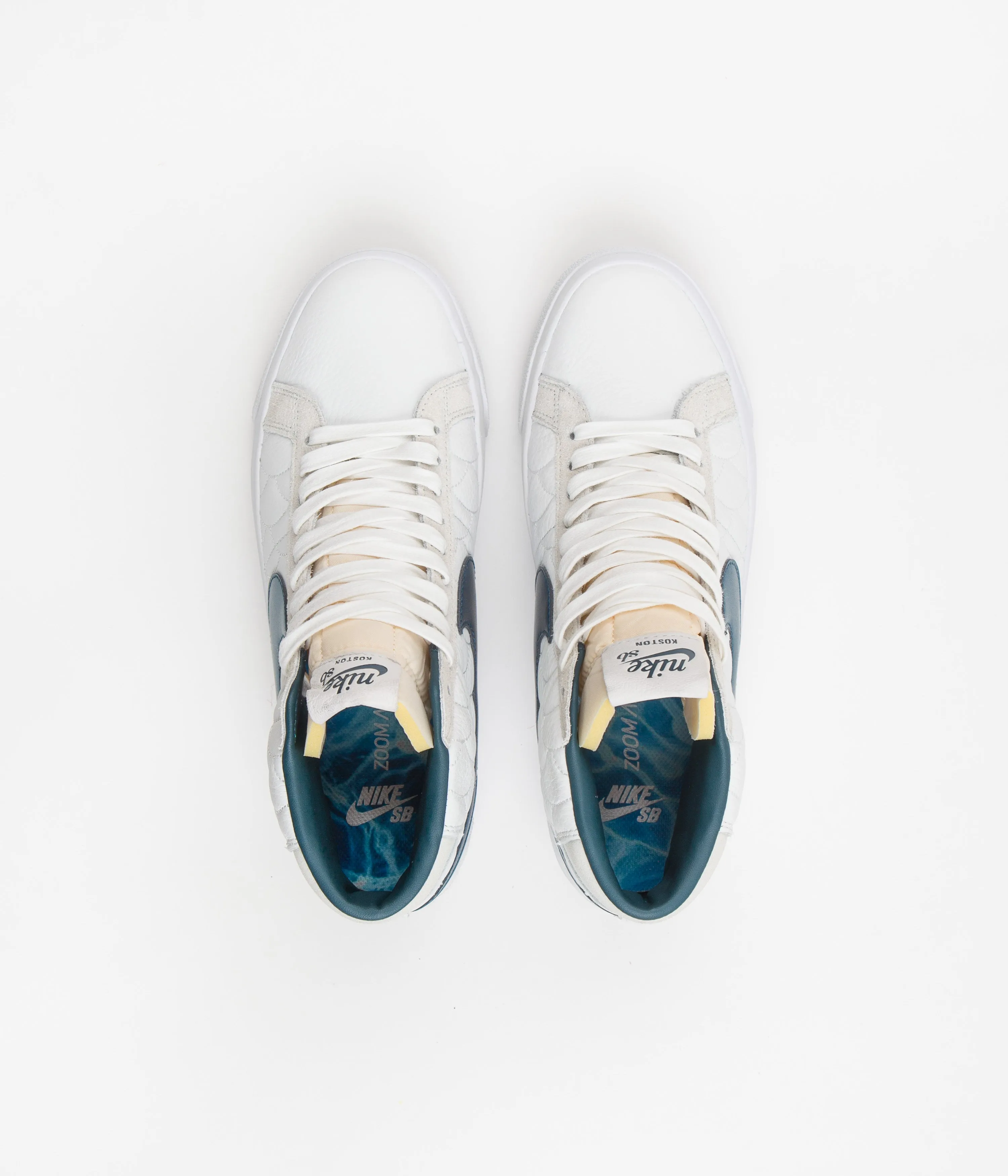 Nike SB Blazer Mid Shoes - Summit White / Nightshade - White