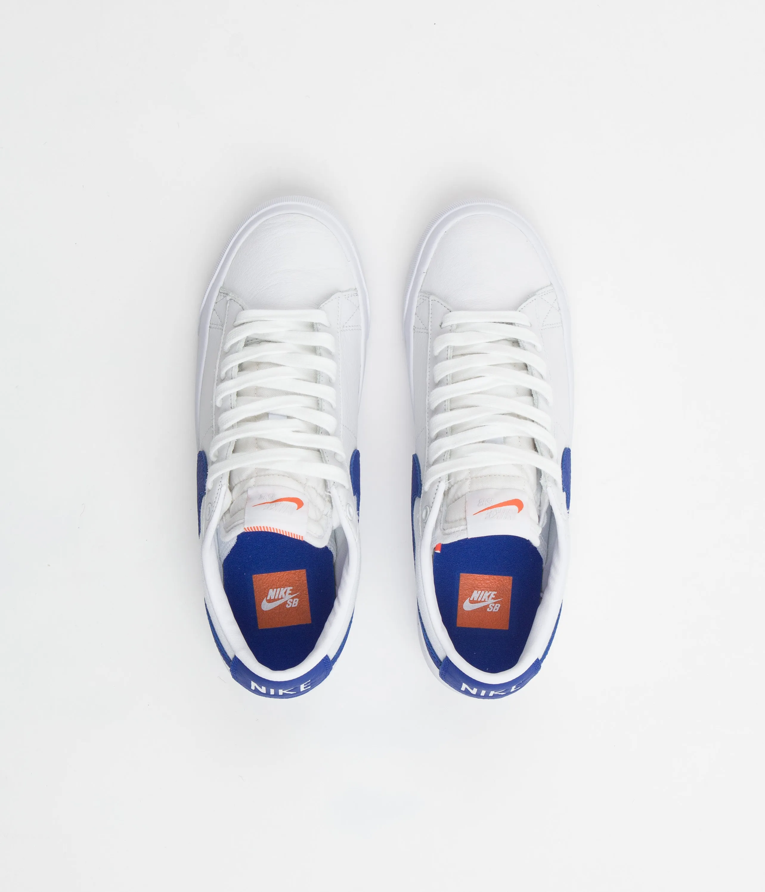 Nike SB Orange Label Blazer Low Pro GT Shoes - White / Varsity Royal - White - Varsity Royal