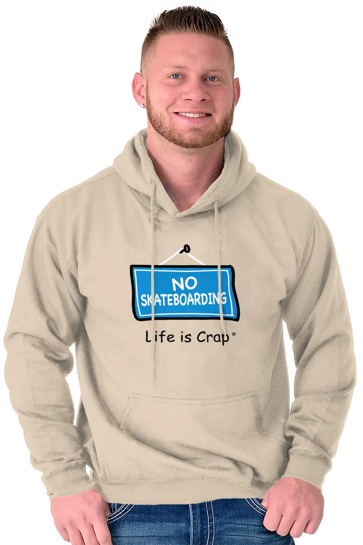 No Skateboarding Hoodie